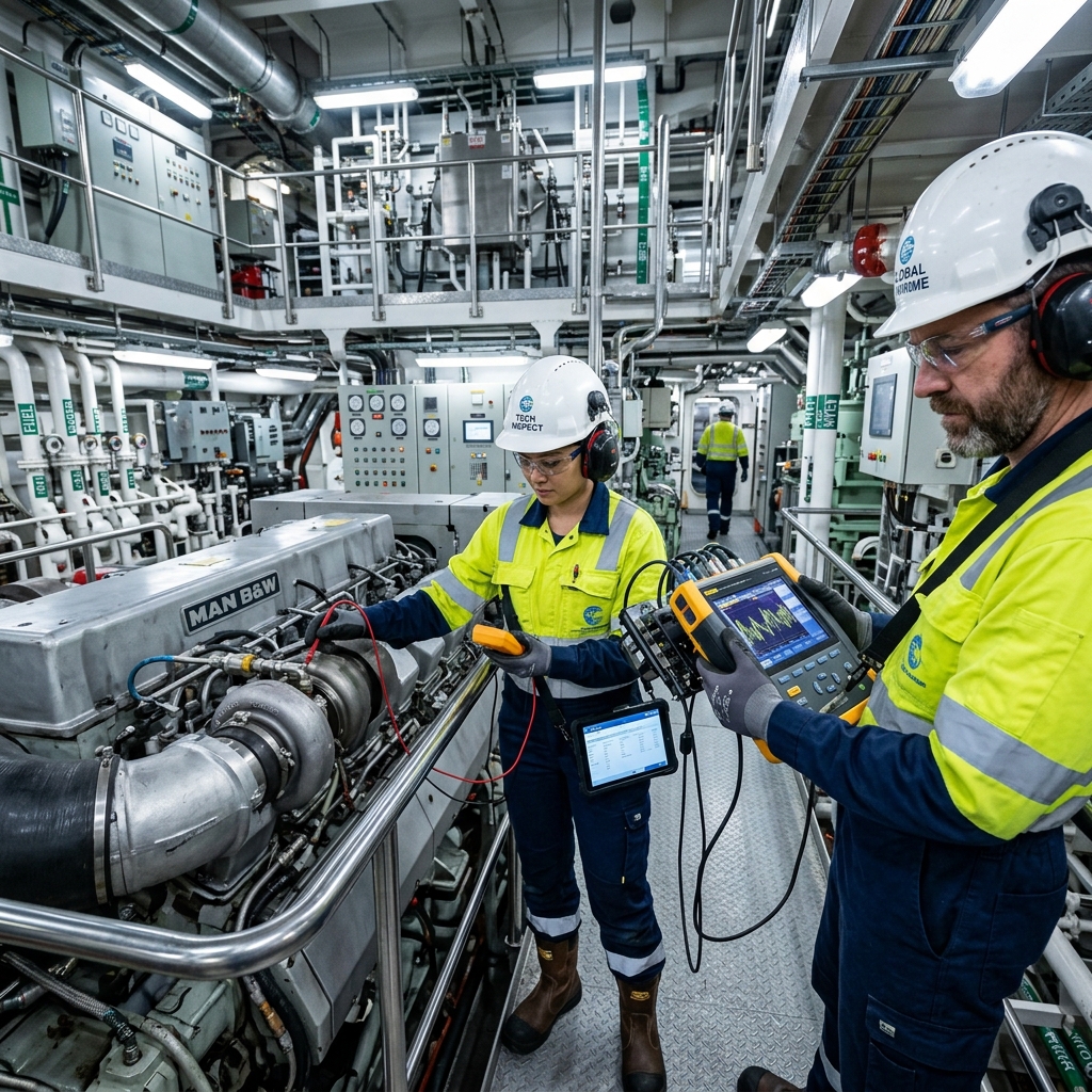 Marine engineer inspection